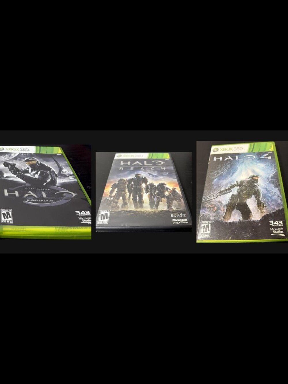 Halo Xbox 360 Lot of 3 CE Anniversary Reach Halo 4